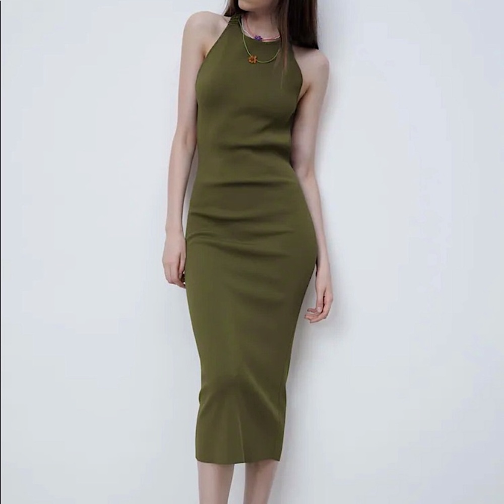 NWT Zara Knit Midi Dress